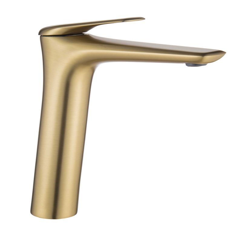 Single Handle High Foot  Brass Bathroom Basin Faucet